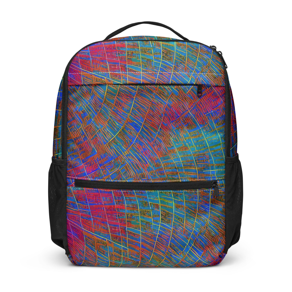 Electric Cartography on Utility Backpack — Front