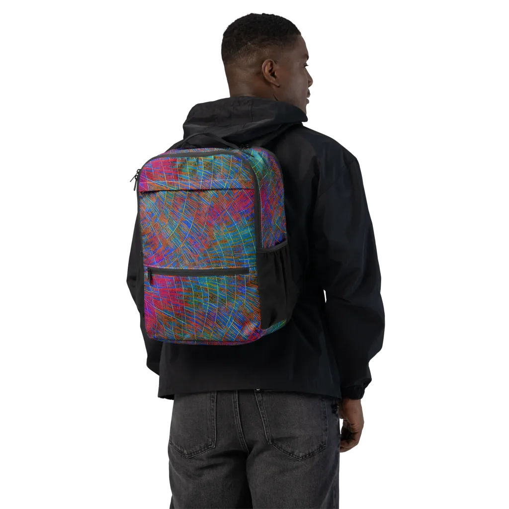 Electric Cartography on Utility Backpack — Back
