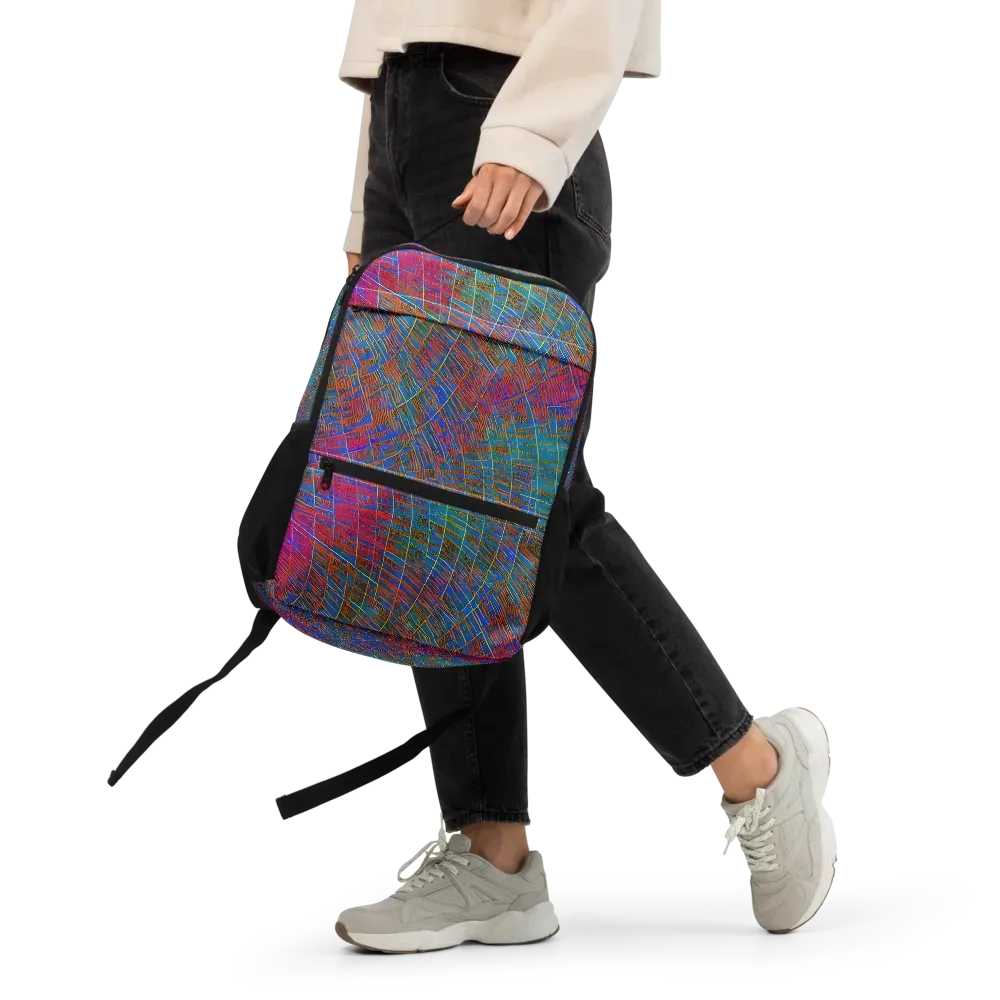 Electric Cartography on Utility Backpack — Front