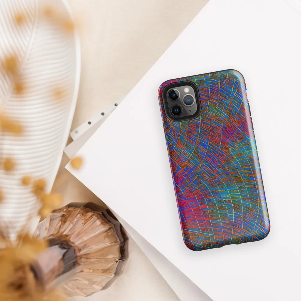 Electric Cartography on Tough Case for iPhone® — Front