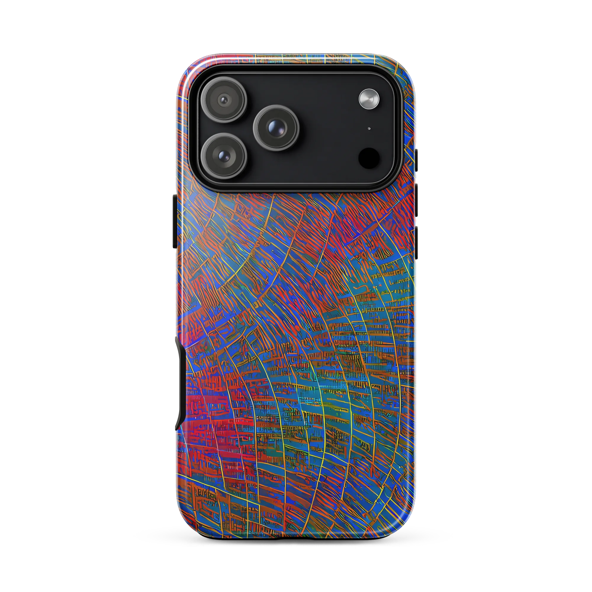Electric Cartography on Tough Case for iPhone® — Front