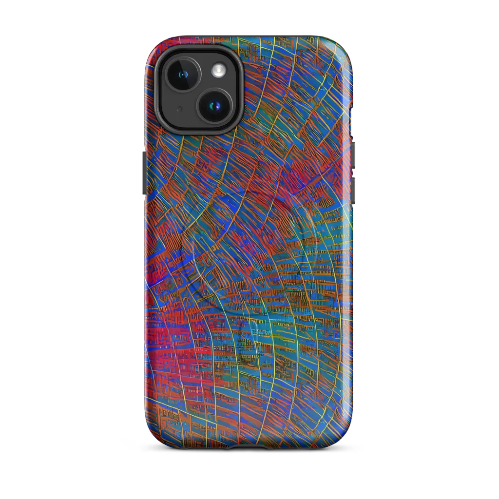 Electric Cartography on MagSafe Tough Case for iPhone® — Front