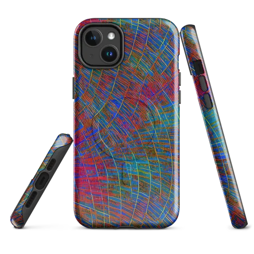 Electric Cartography on a MagSafe Tough Case for iPhone®
