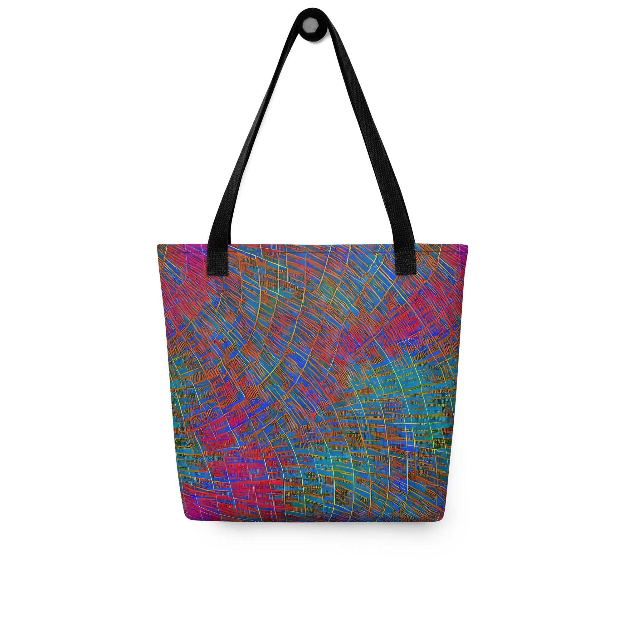 Electric Cartography on Tote Bag — Front