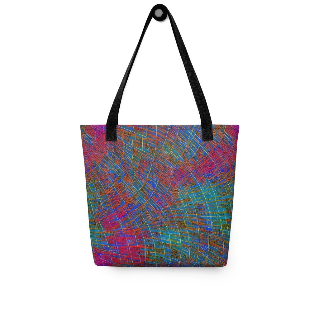 Electric Cartography on Tote Bag — Front