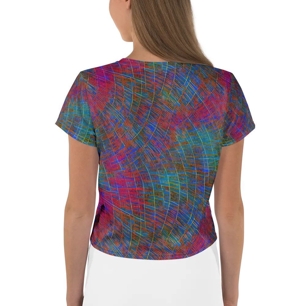 Electric Cartography on Crop Tee — Back