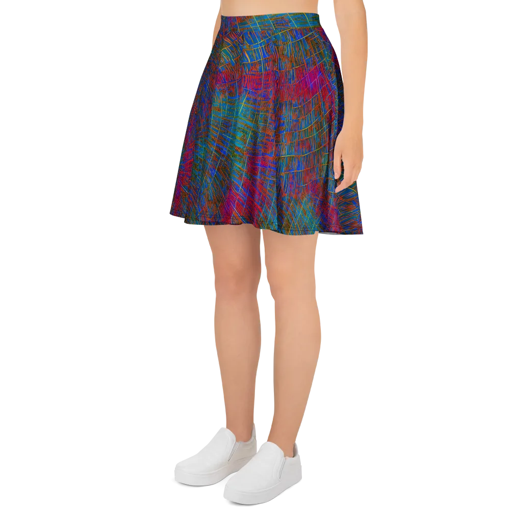 Electric Cartography on Skater Skirt — Left