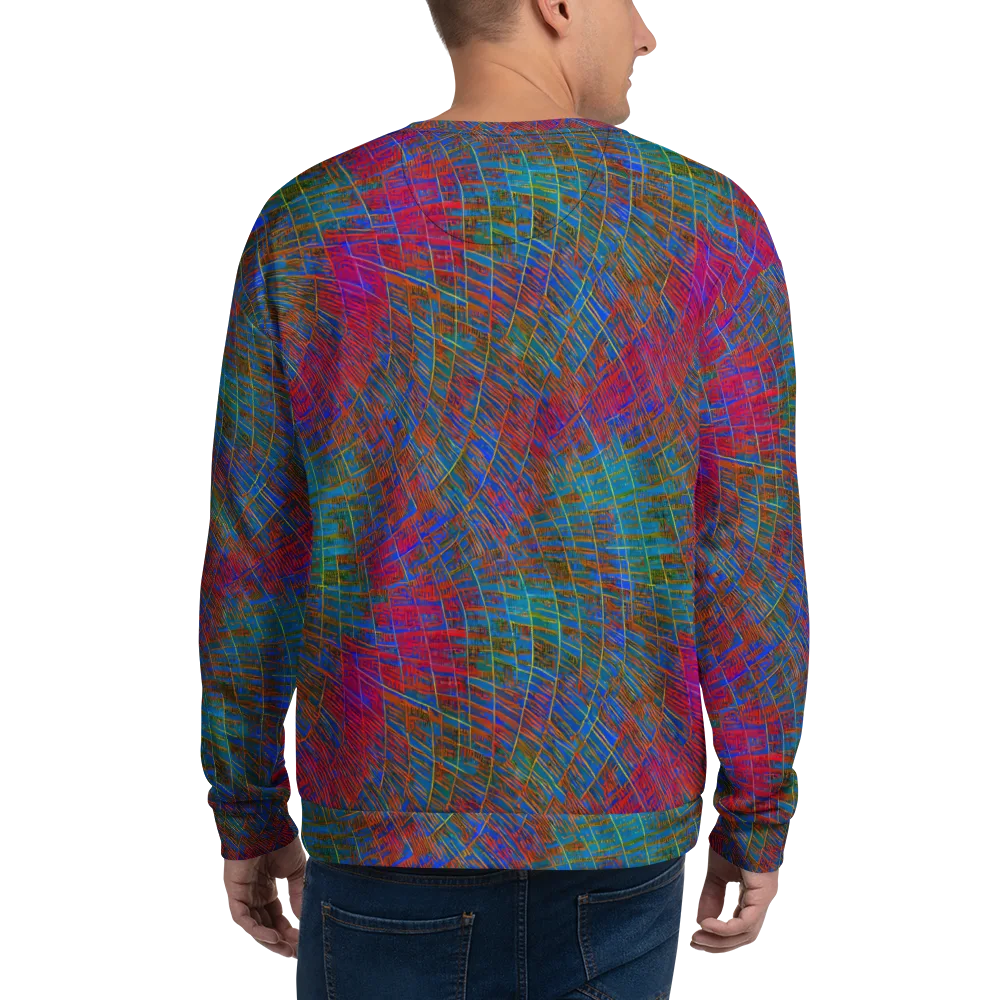 Electric Cartography on Sweatshirt — Back