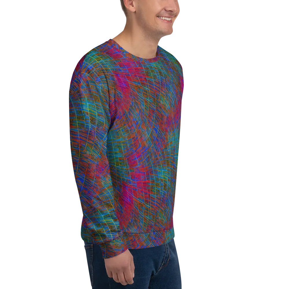 Electric Cartography on Sweatshirt — Right Front