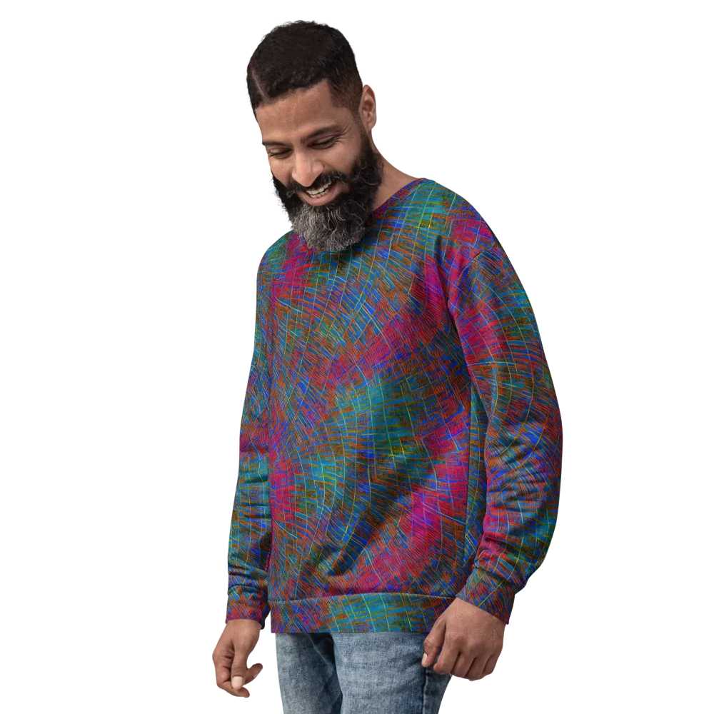 Electric Cartography on Sweatshirt — Left Front