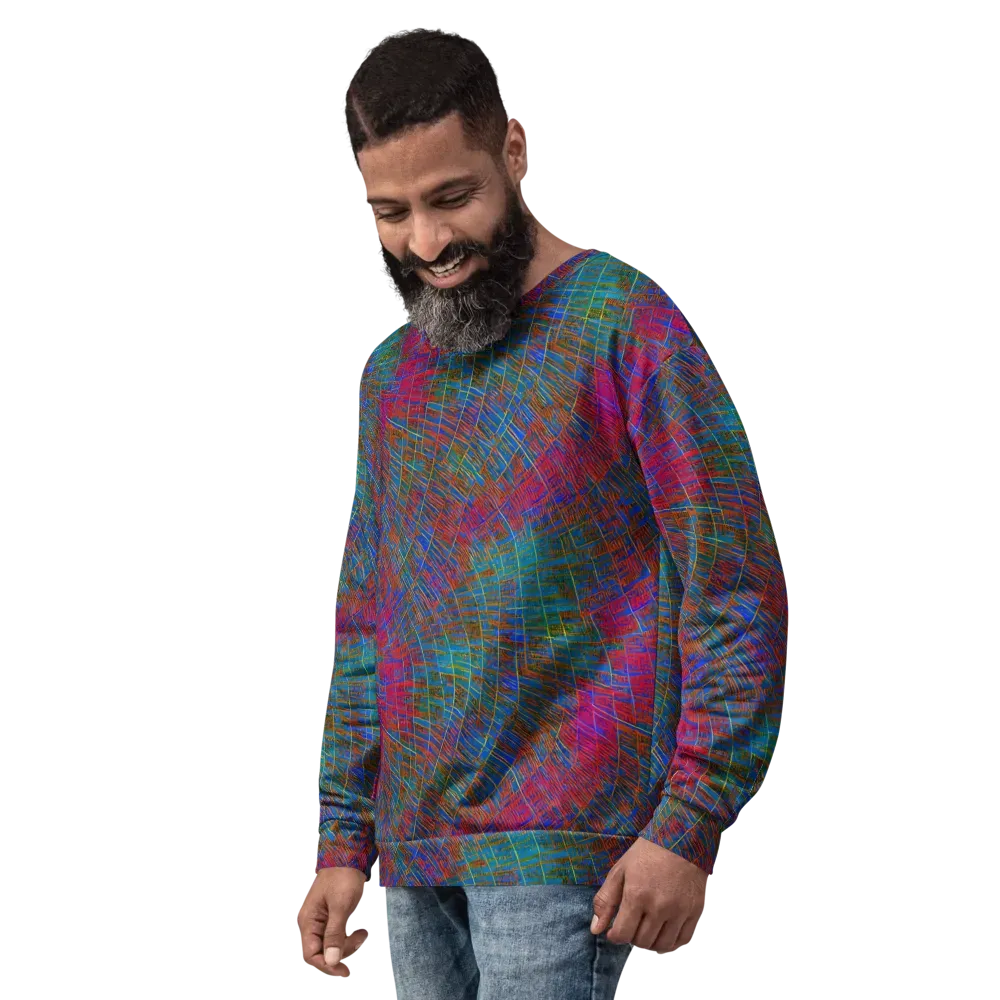 Electric Cartography on Sweatshirt — Left Front