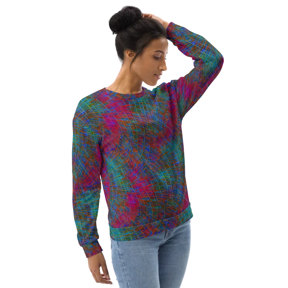 Electric Cartography on Sweatshirt — Right Front