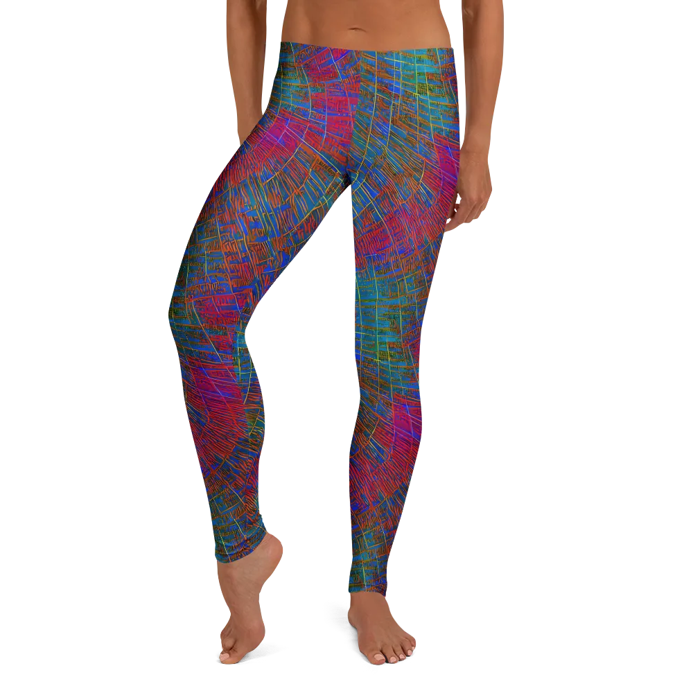 Electric Cartography on Leggings — Front