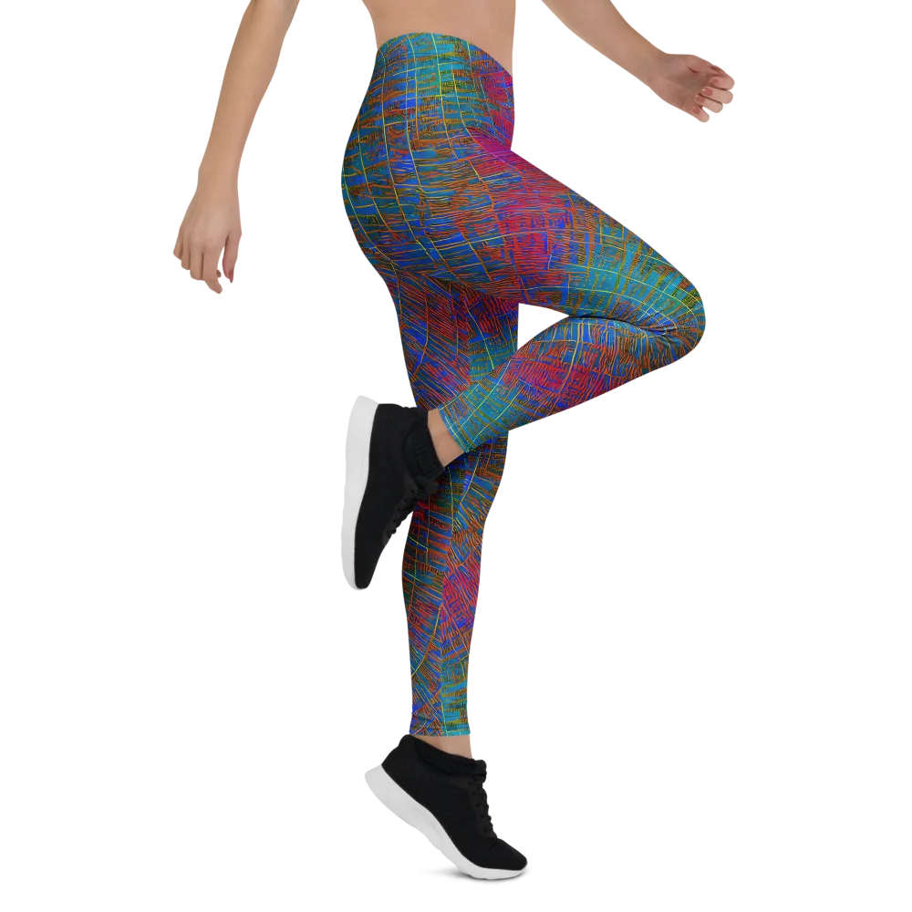 Electric Cartography on Leggings — Right