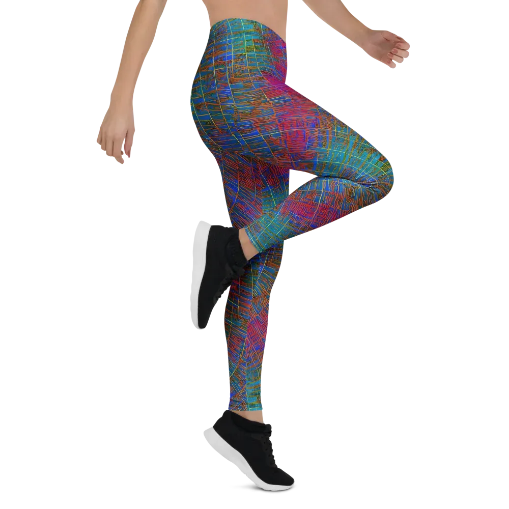 Electric Cartography on Leggings — Right