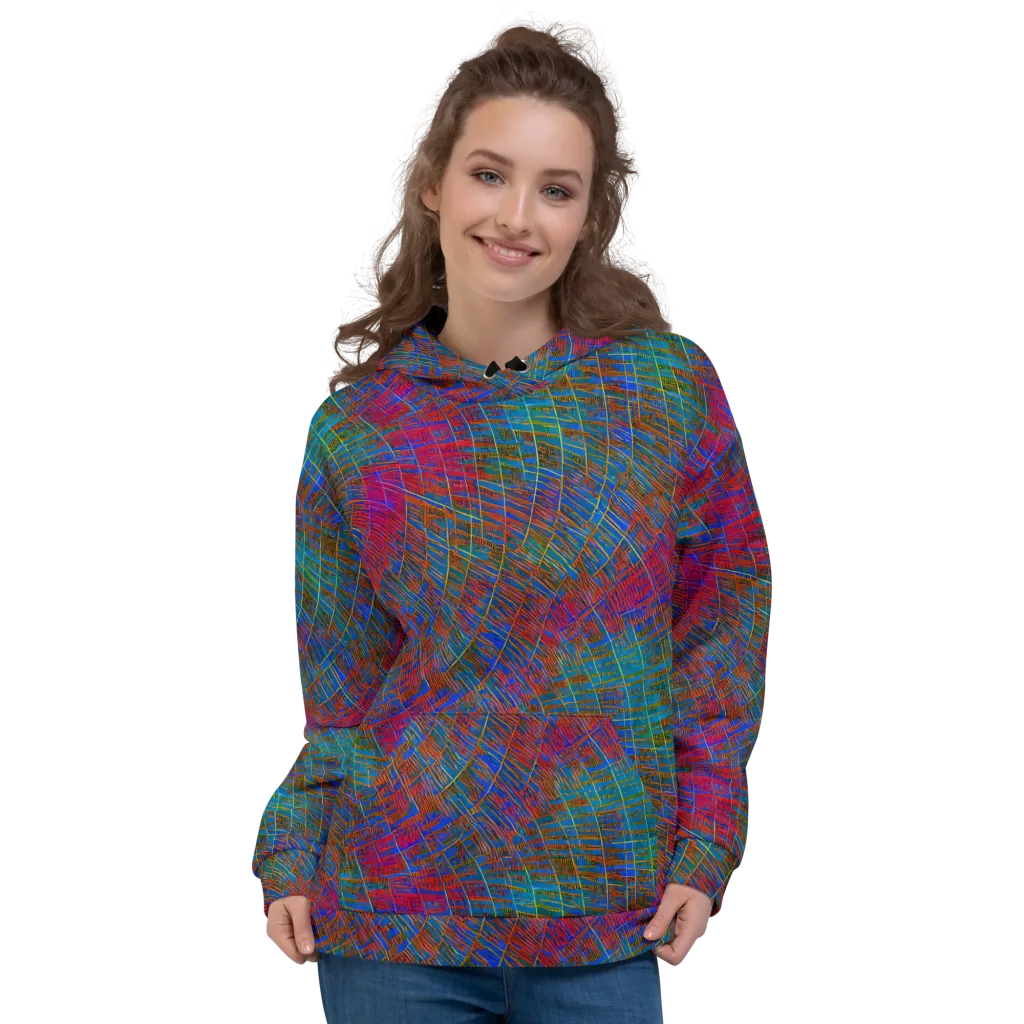 Electric Cartography on Hoodie — Front