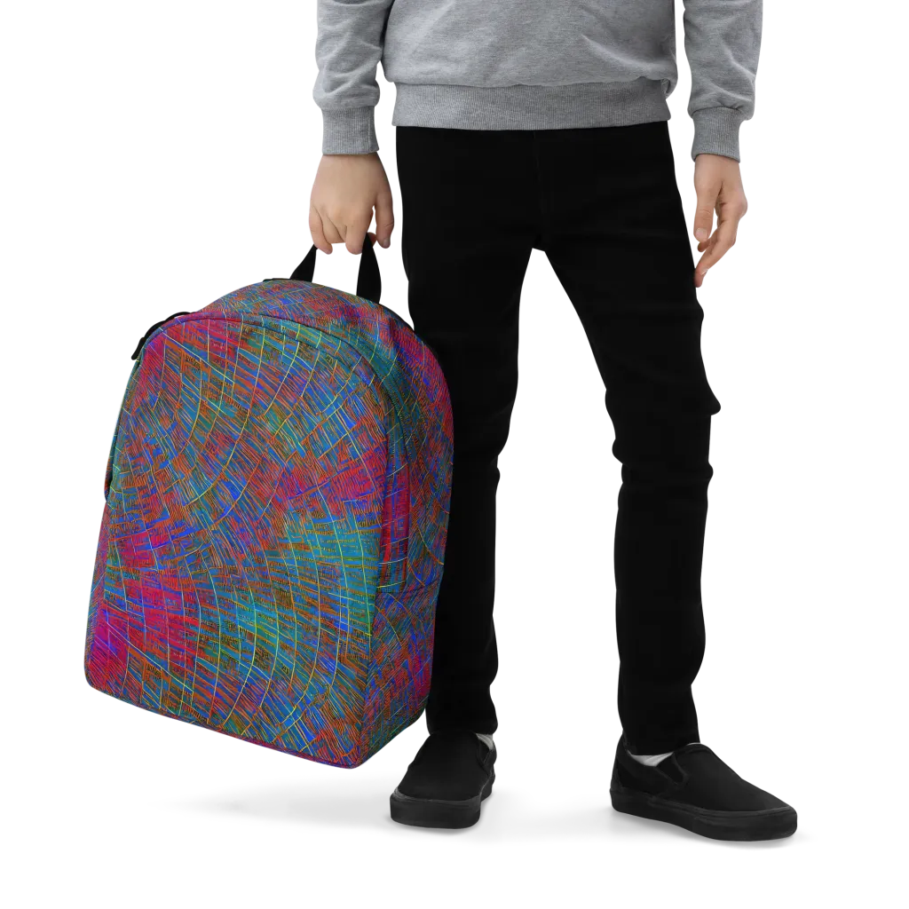 Electric Cartography on Minimalist Backpack — Zoomed-in