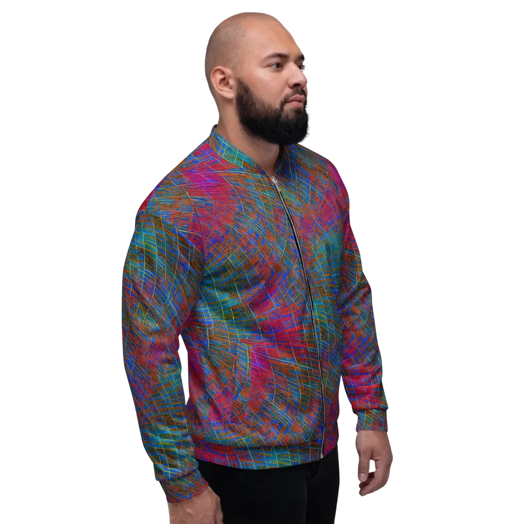 Electric Cartography on Bomber Jacket — Right