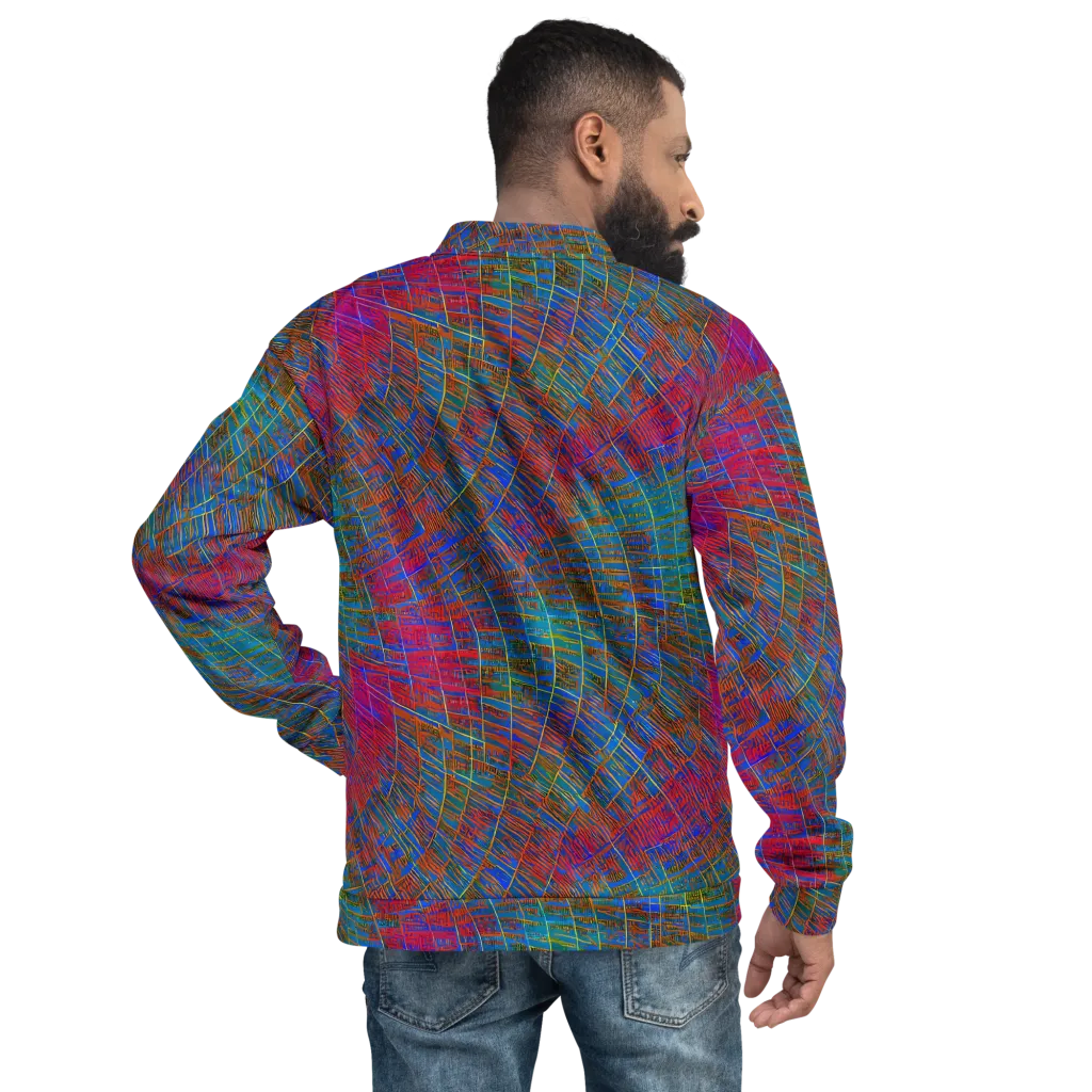 Electric Cartography on Bomber Jacket — Back