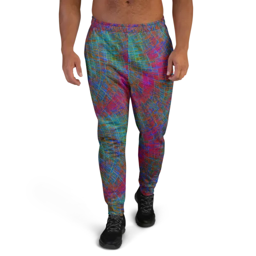 Electric Cartography on a Men's Joggers