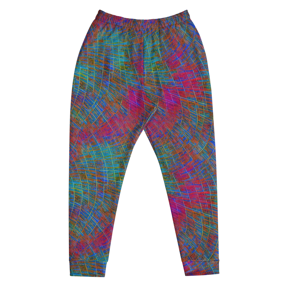 Electric Cartography on Men's Joggers — Front