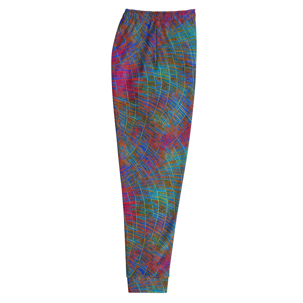 Electric Cartography on Men's Joggers — Right