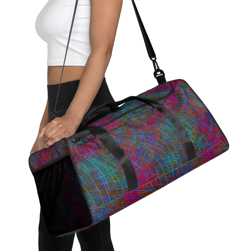 Electric Cartography on Duffle Bag — Front