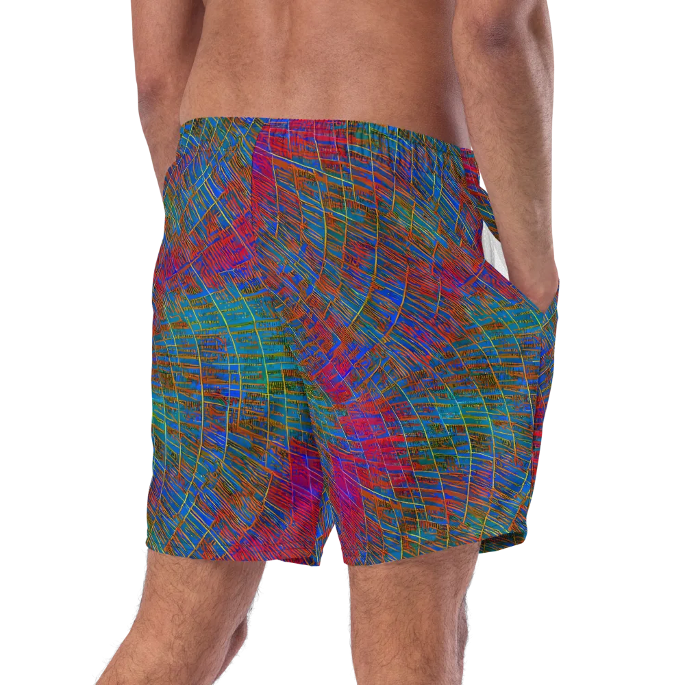 Electric Cartography on Swim Trunks — Right Back