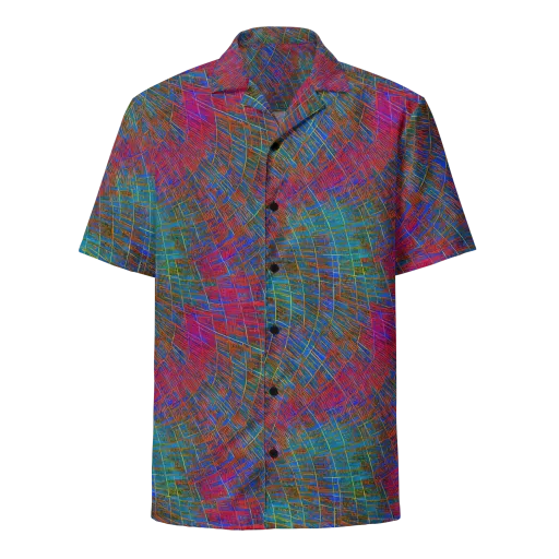 Electric Cartography on a Button Shirt