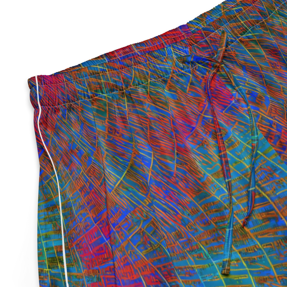 Electric Cartography on Women's Pajama Shorts — Product details