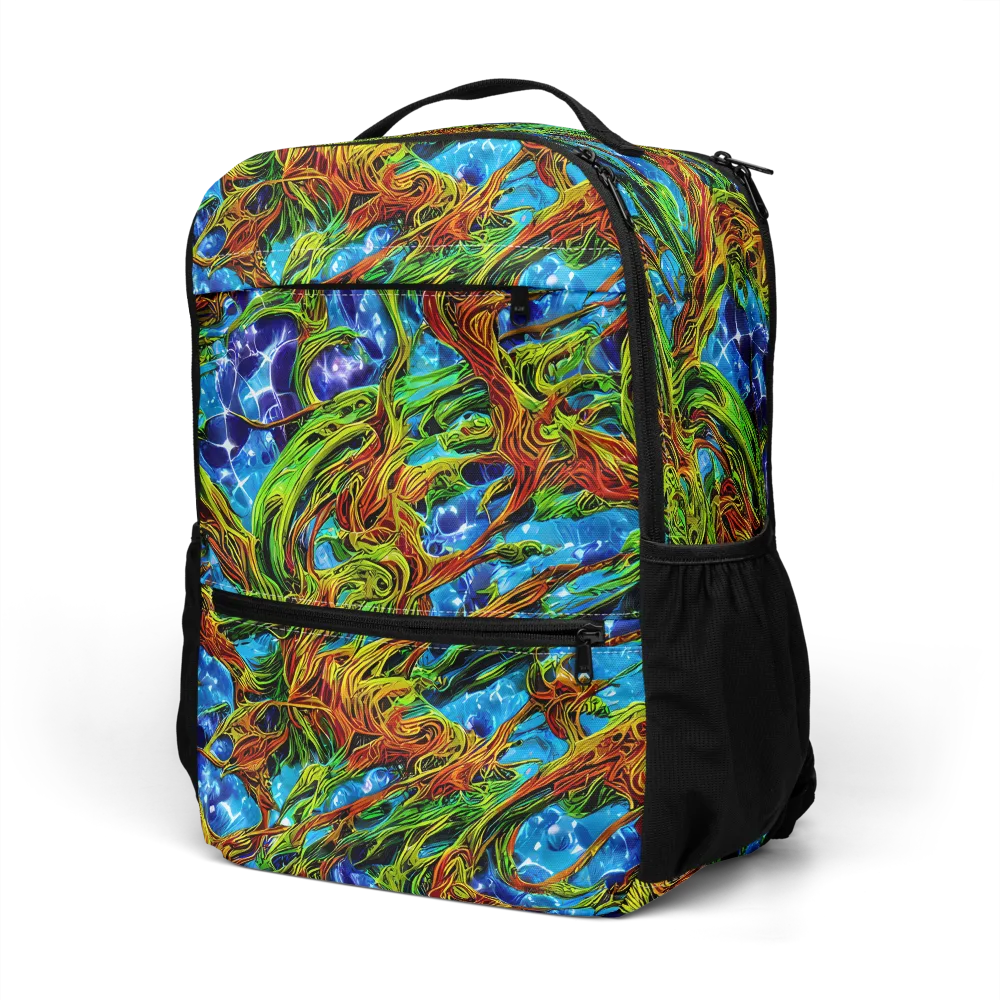 Neon Riverwood on Utility Backpack — Left Front