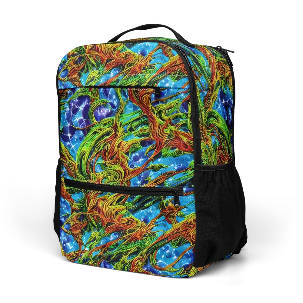 Neon Riverwood on Utility Backpack — Left Front