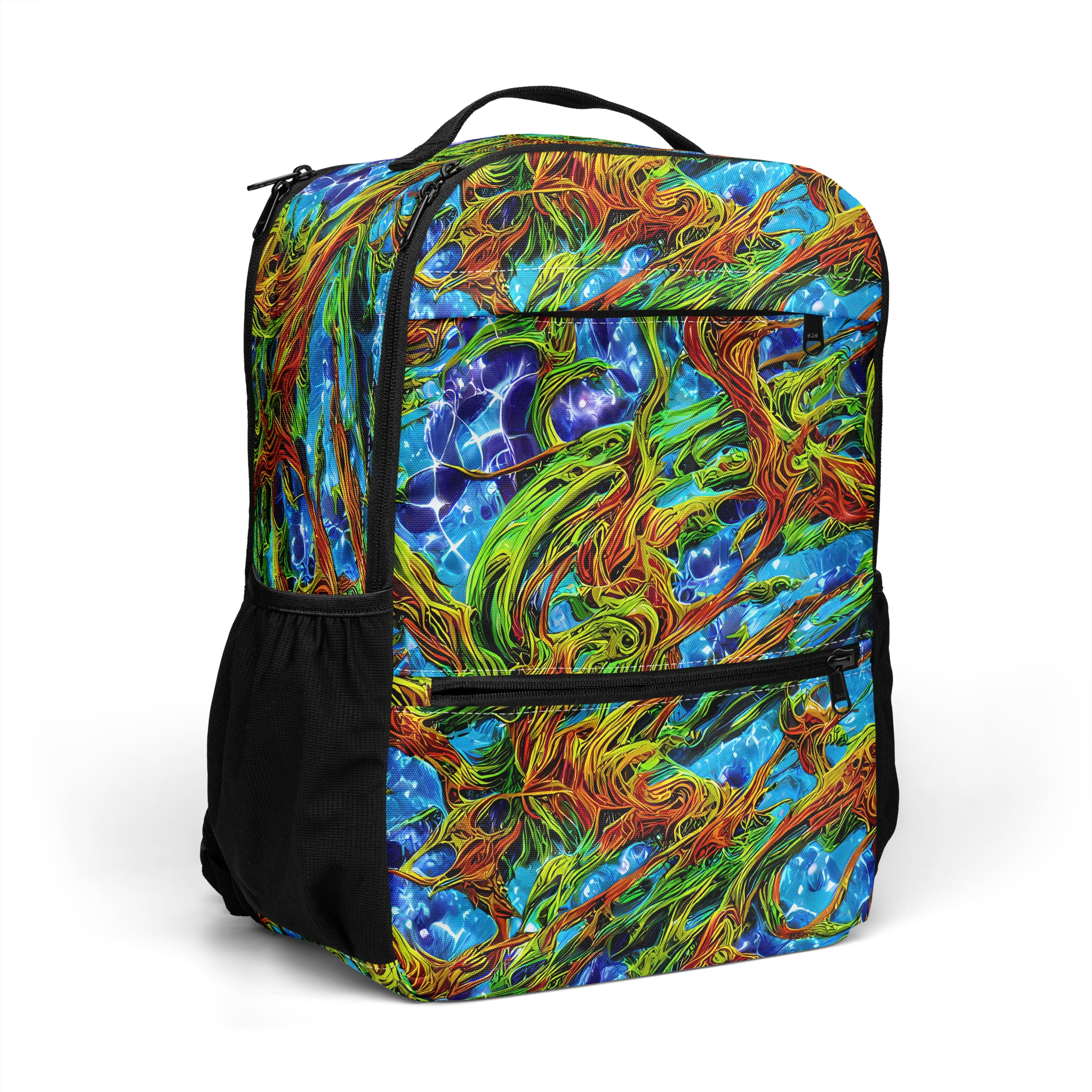 Neon Riverwood on Utility Backpack — Right Front