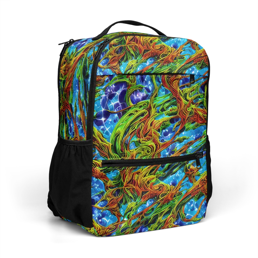 Neon Riverwood on Utility Backpack — Right Front