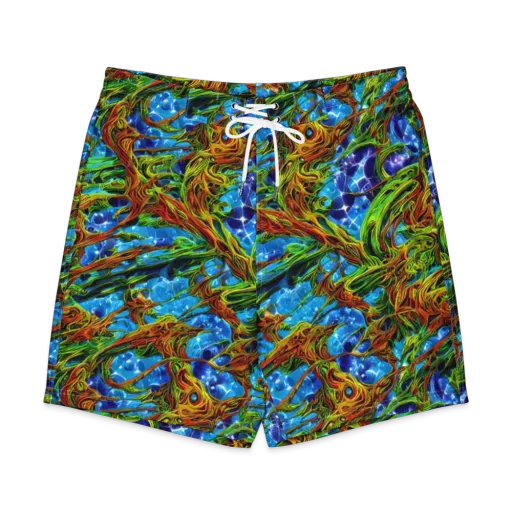 Neon Riverwood on a Men's Board Shorts