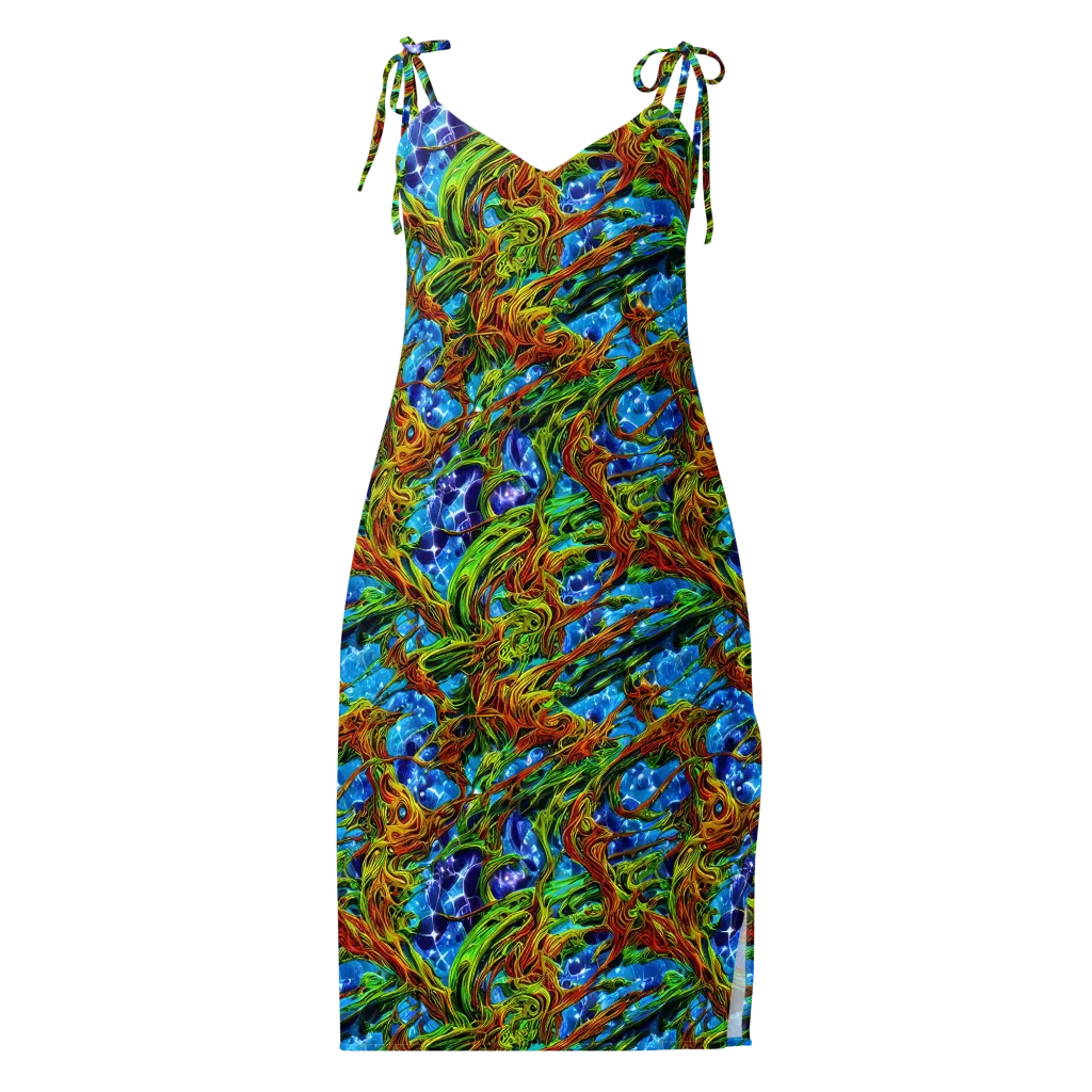 Neon Riverwood on Slip Dress — Front