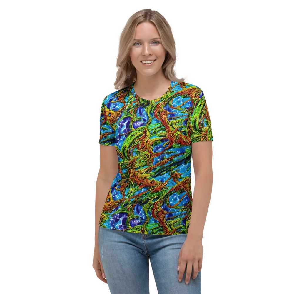 Neon Riverwood on Women's Crew Neck T-Shirt — Front