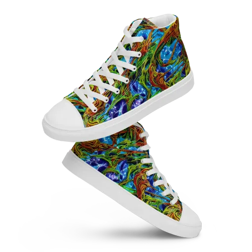 Neon Riverwood on a Women's High Top Canvas Shoes