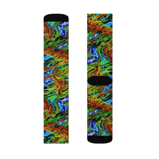Neon Riverwood on a Socks