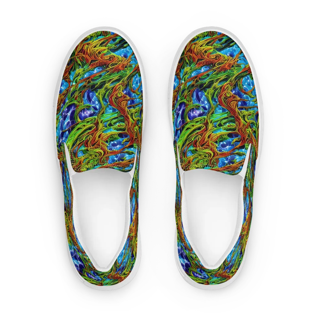 Neon Riverwood on Women's Slip-On Canvas Shoes — Front
