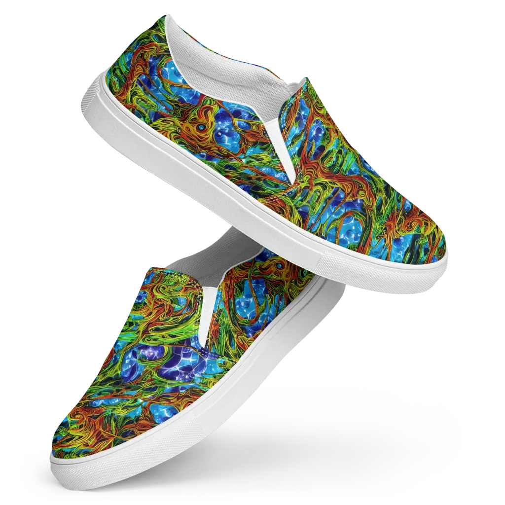Neon Riverwood on Women's Slip-On Canvas Shoes — Front
