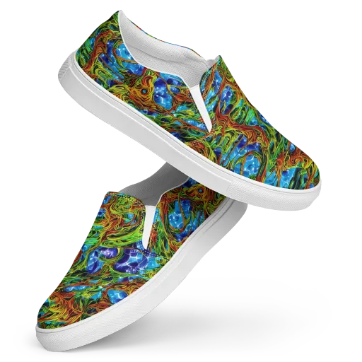 Neon Riverwood on a Women's Slip-On Canvas Shoes