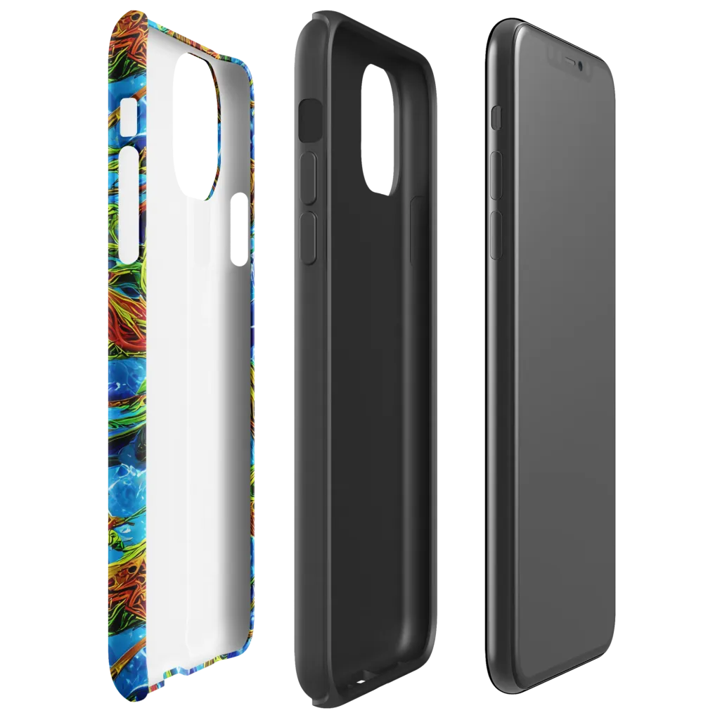 Neon Riverwood on Tough Case for iPhone® — Right