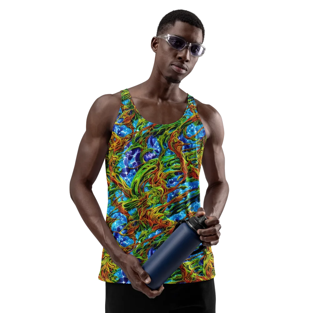 Neon Riverwood on Men's Tank Top — Front