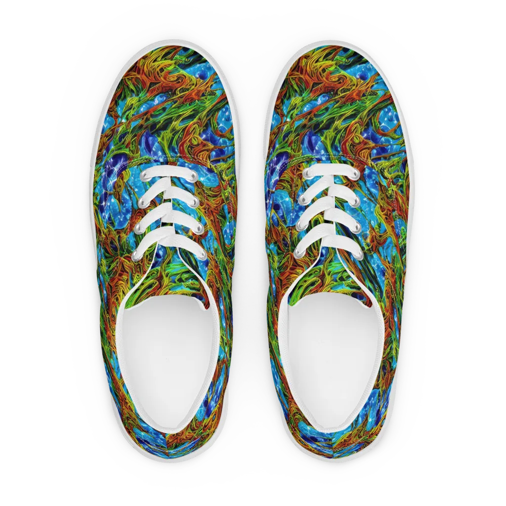Neon Riverwood on Men's Lace-Up Canvas Shoes — Front