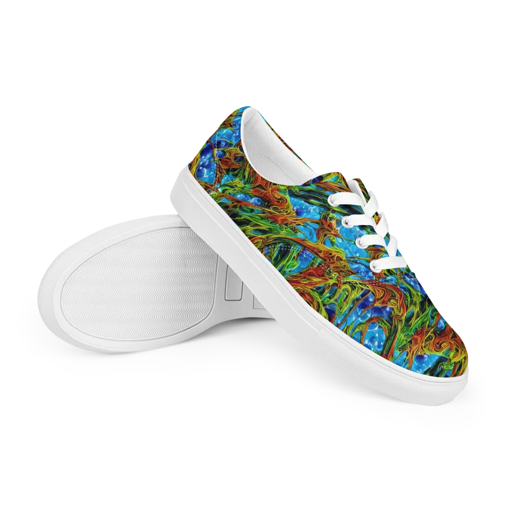 Neon Riverwood on Men's Lace-Up Canvas Shoes — Right Front