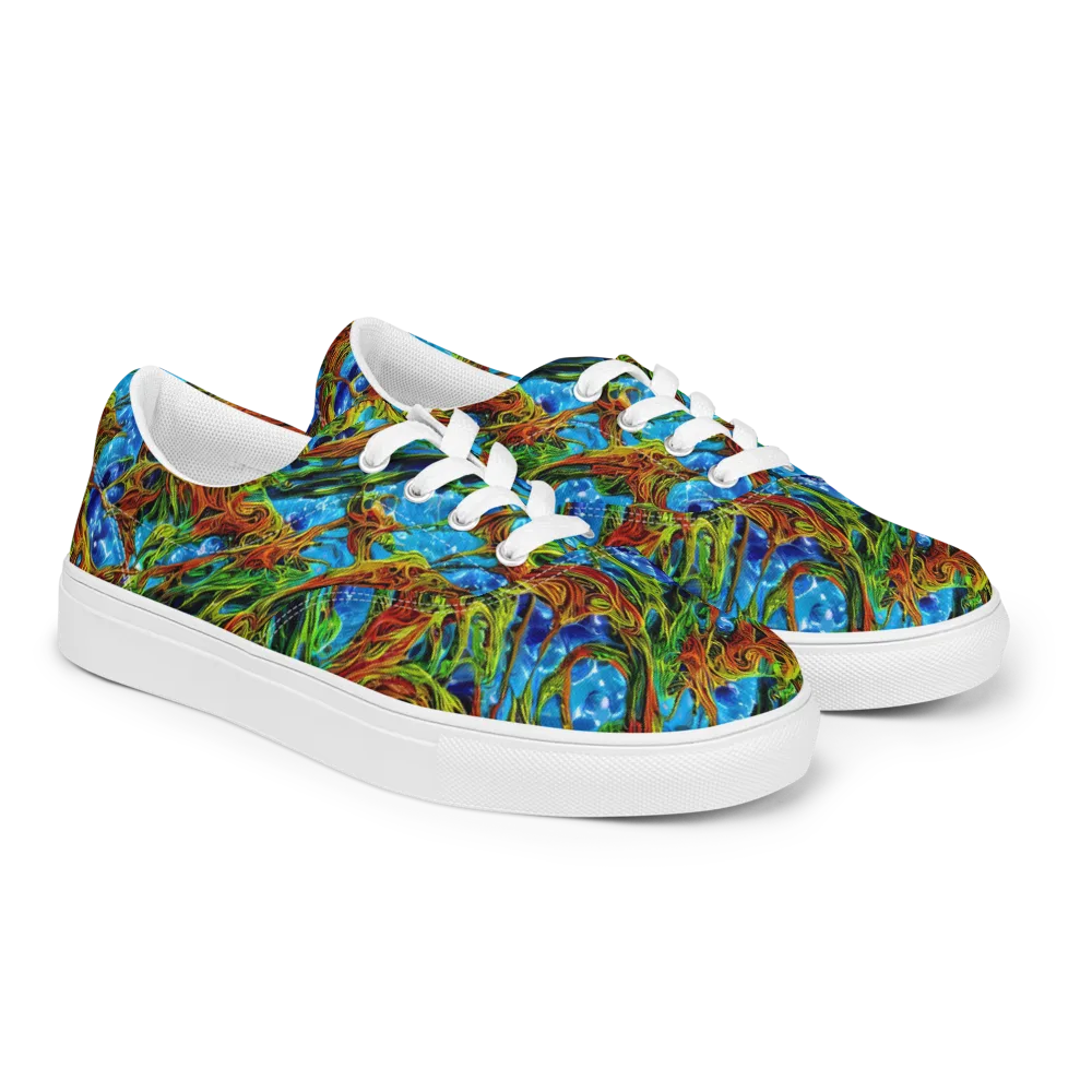 Neon Riverwood on Men's Lace-Up Canvas Shoes — Right Front