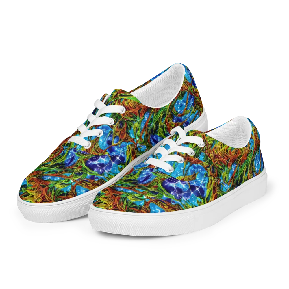 Neon Riverwood on Men's Lace-Up Canvas Shoes — Left Front