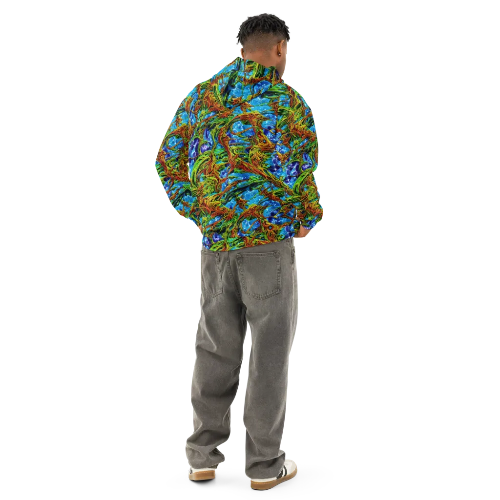 Neon Riverwood on Cotton Hoodie — Back