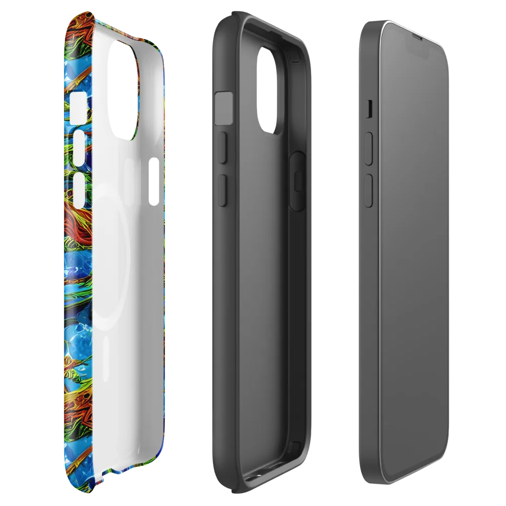 Neon Riverwood on MagSafe Tough Case for iPhone® — Front